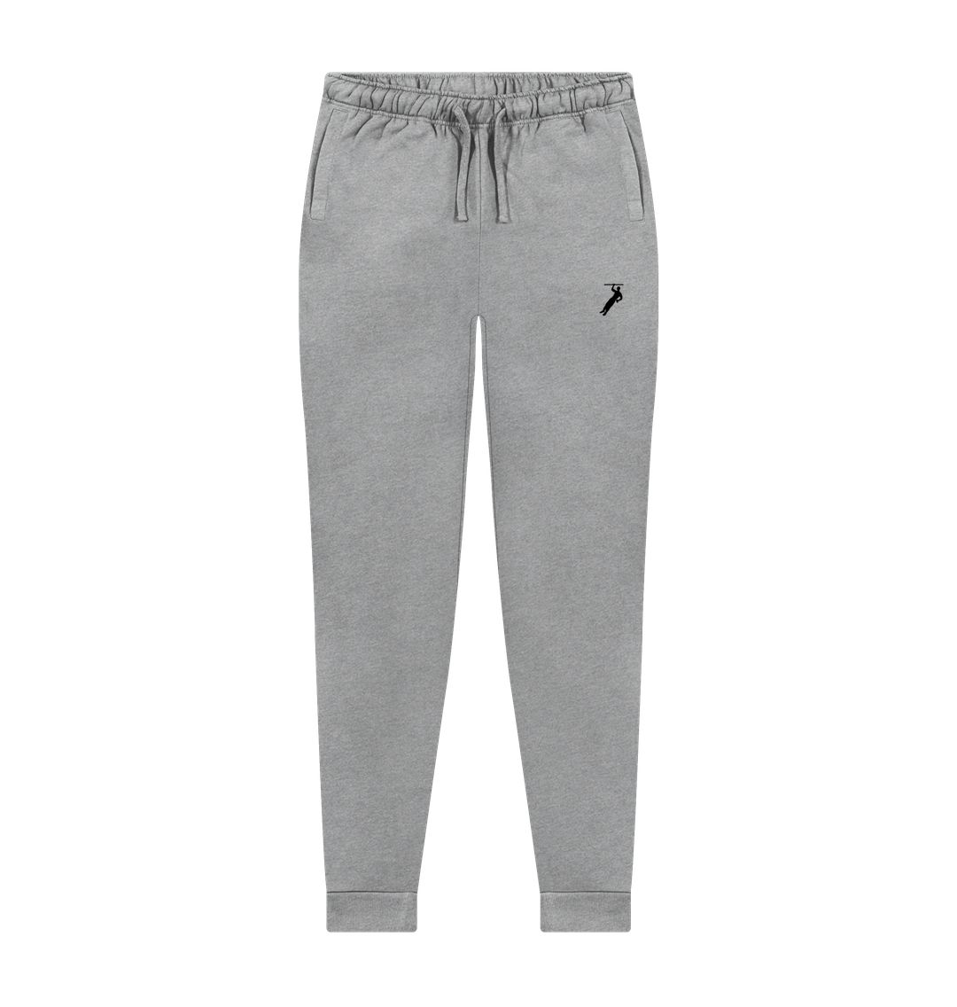 Athletic Grey Grey Joggers with white logo