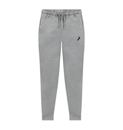 Athletic Grey Grey Joggers with white logo